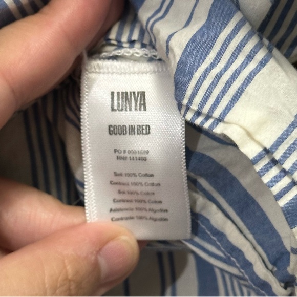 Lunya airy cotton dolman pijama shorts set size small - Picture 3 of 7